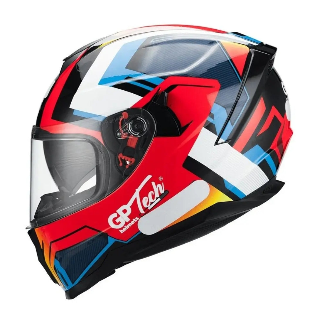 CAPACETE GP TECH ULTRA SV FUSION V2 VERMELHO/AZUL