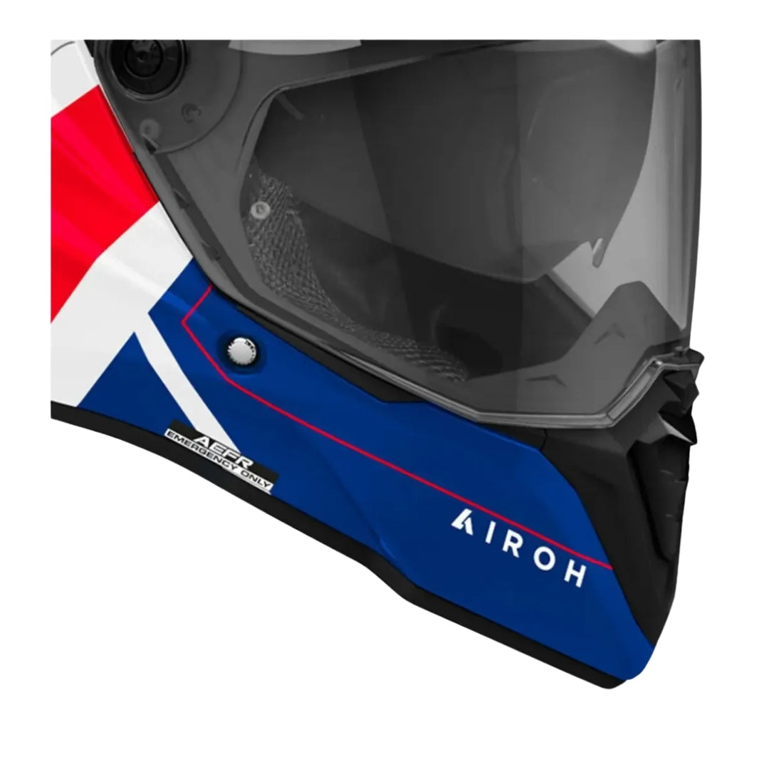 CAPACETE AIROH COMMANDER 2 REVEAL BLUE/RED