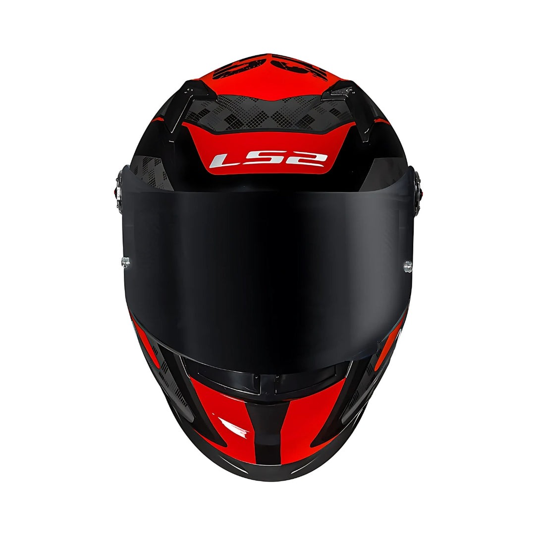CAPACETE LS2 FECHADO CLASSIC S STRIKER RED VERMELHO/PRETO