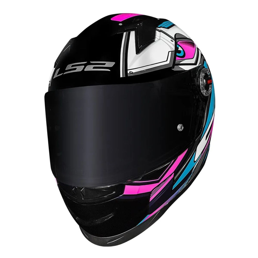 CAPACETE LS2 FF358 XDRON CYAN ROSA