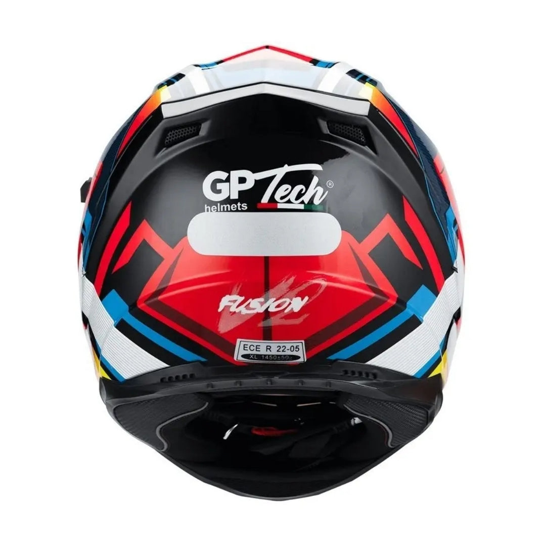 CAPACETE GP TECH ULTRA SV FUSION V2 VERMELHO/AZUL