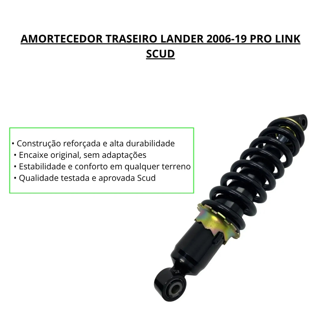 AMORTECEDOR TRASEIRO LANDER 2006-19 PRO LINK SCUD