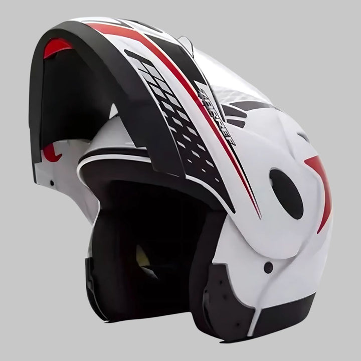 CAPACETE TAURUS ZARREF RETRATIL ESCAMOTEAVEL ROBOCOP ABERTO
