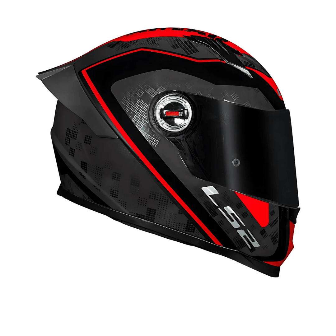 CAPACETE LS2 FECHADO CLASSIC S STRIKER RED VERMELHO/PRETO