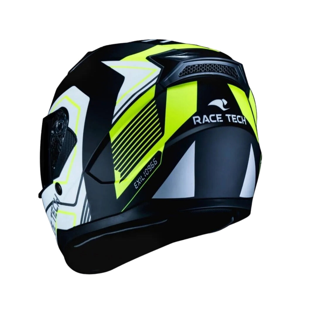 CAPACETE RACE TECH SECTOR EXILIO MATTE BLK/YELLOW