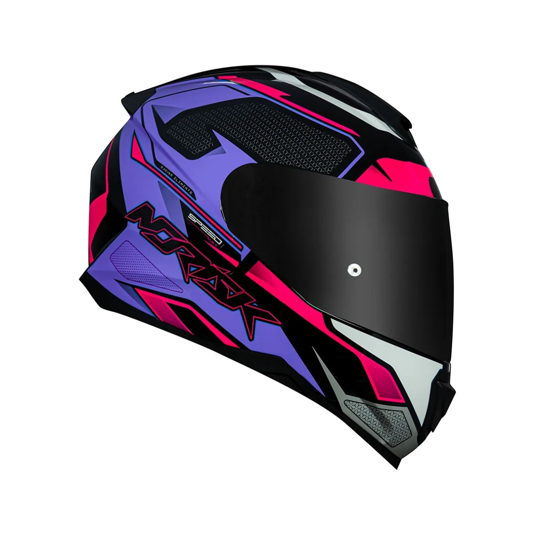 NORISK FAB CAPACETE RAZOR SPEEDMAX BLACK/PINK ROXO COM ROSA