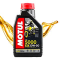 OLEO DE MOTOR 4 TEMPOS 20W50 5000 MOTUL 1021 PARA MOTOS