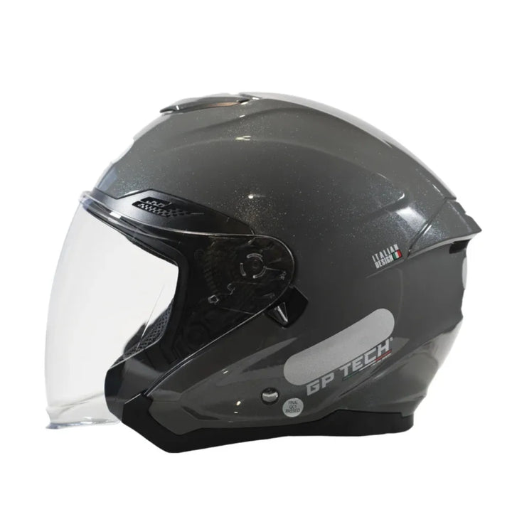 CAPACETE GP TECH PILOT MONO CINZA ESCURO