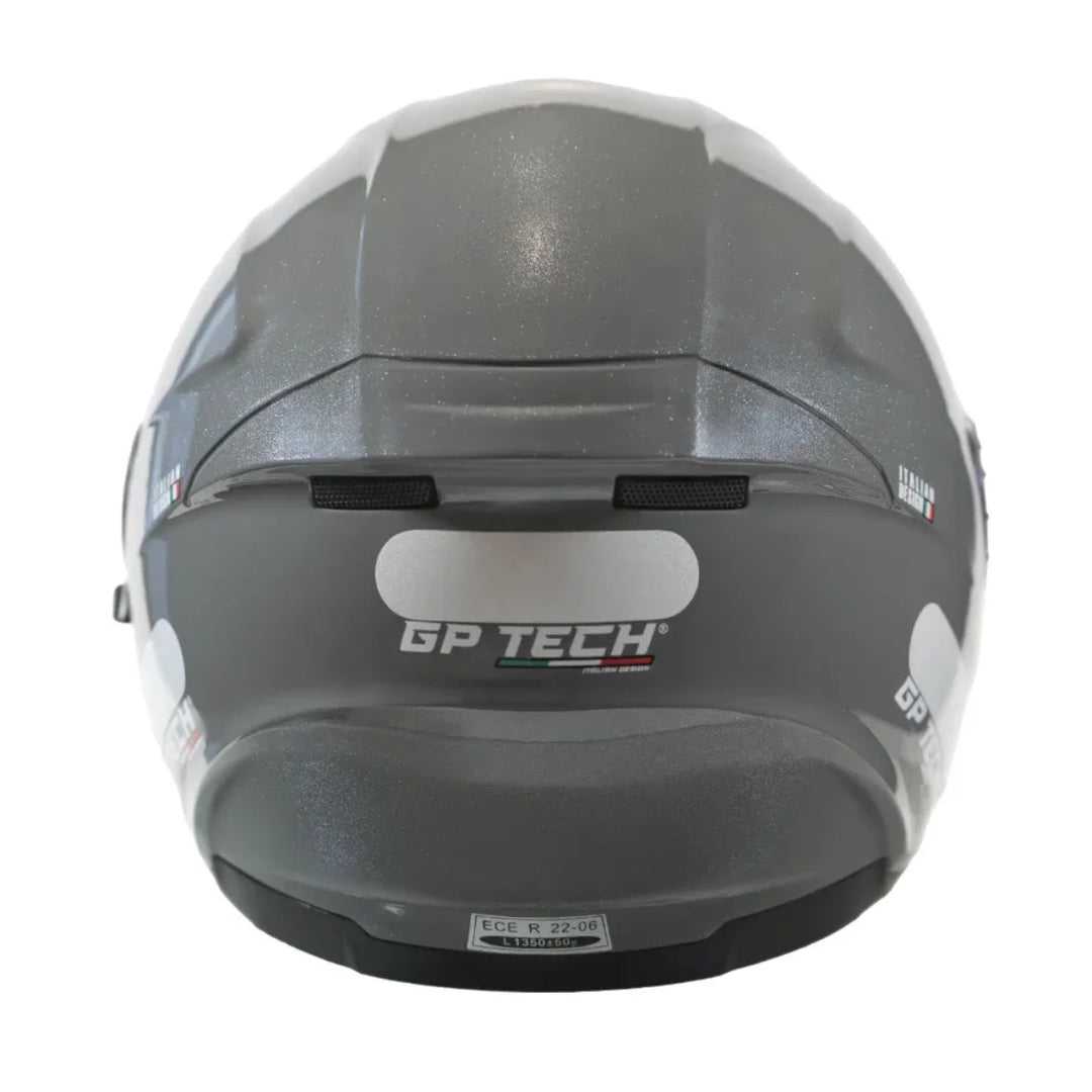 CAPACETE GP TECH PILOT MONO CINZA ESCURO