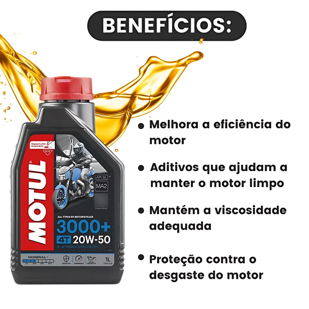 OLEO DE MOTOR 4 TEMPOS MOTUL 20W50 3000 1215