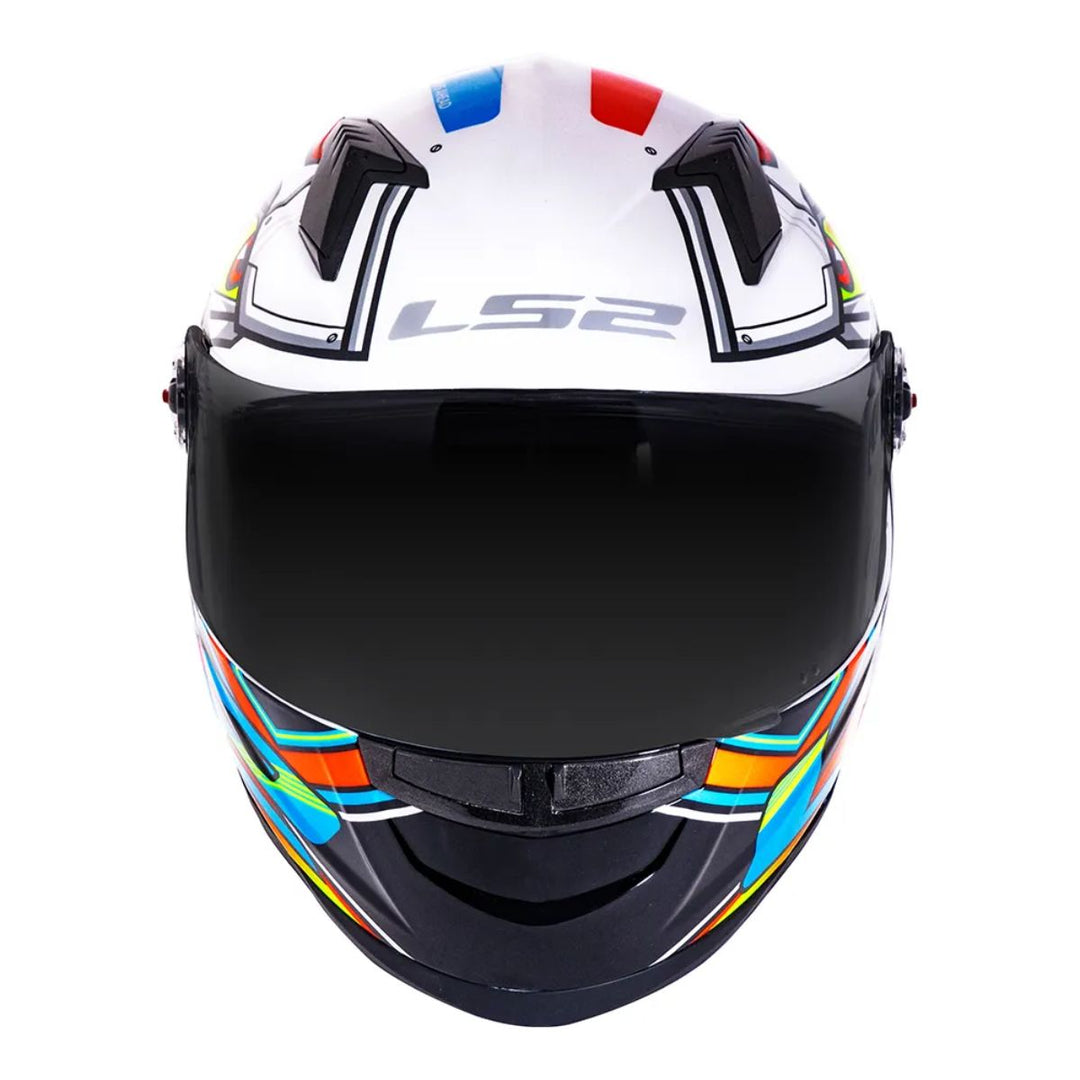 CAPACETE LS2 CLASSIC FF358 XDRON  NEON MULTICOLORIDO