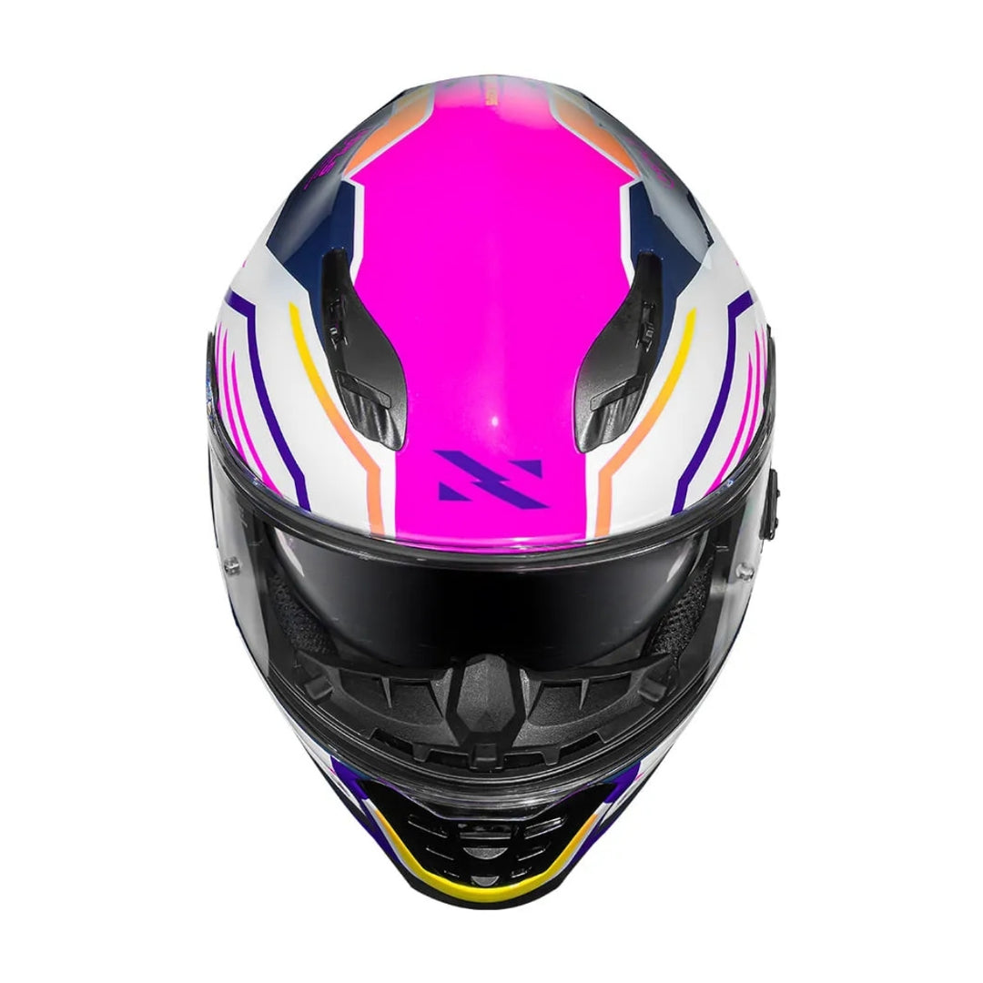 CAPACETE FECHADO NORISK SOUL II FACTOR ORIGINAL BRANCO/ROSA
