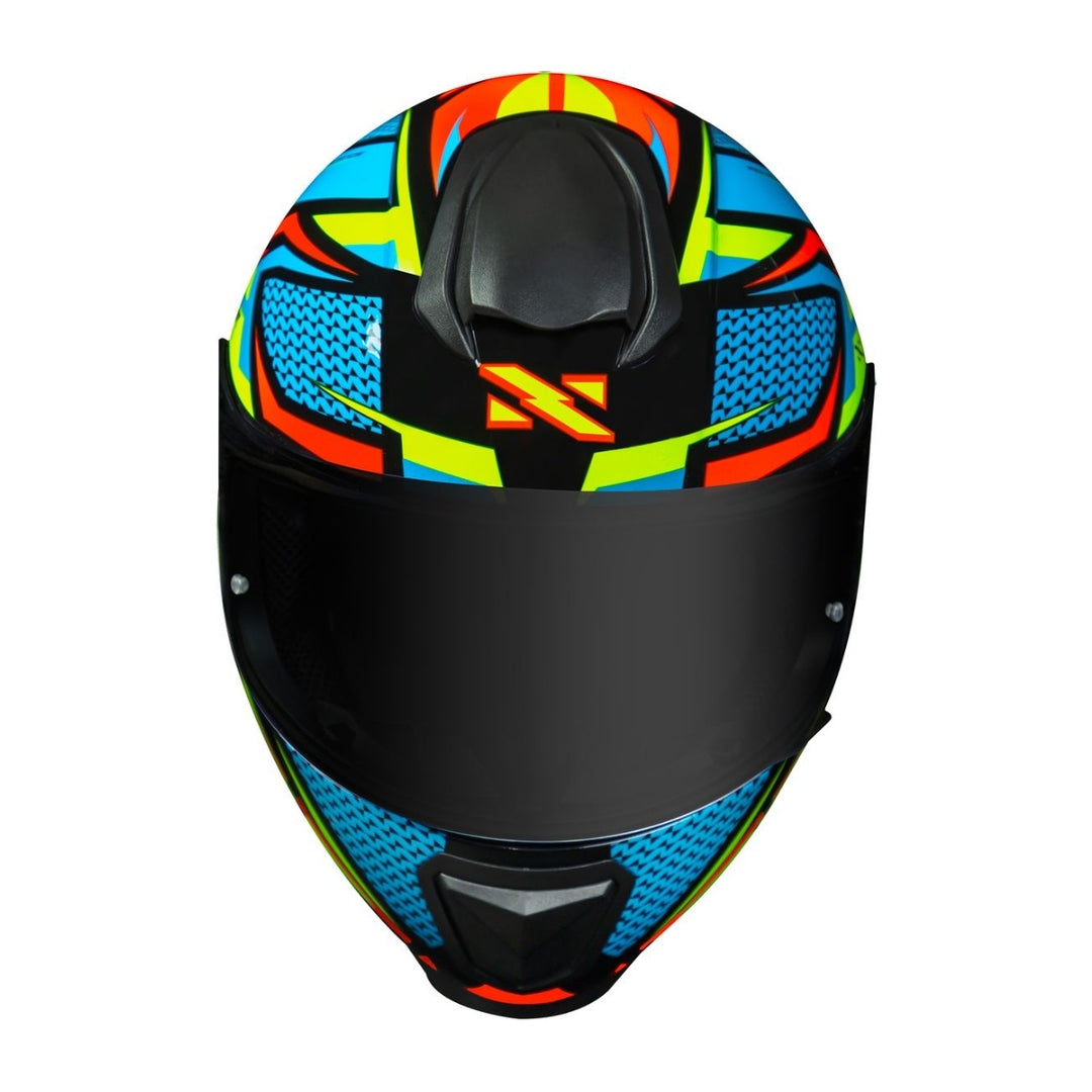 Capacete Norisk Razor Sharp Verde Azul vermelho colorido