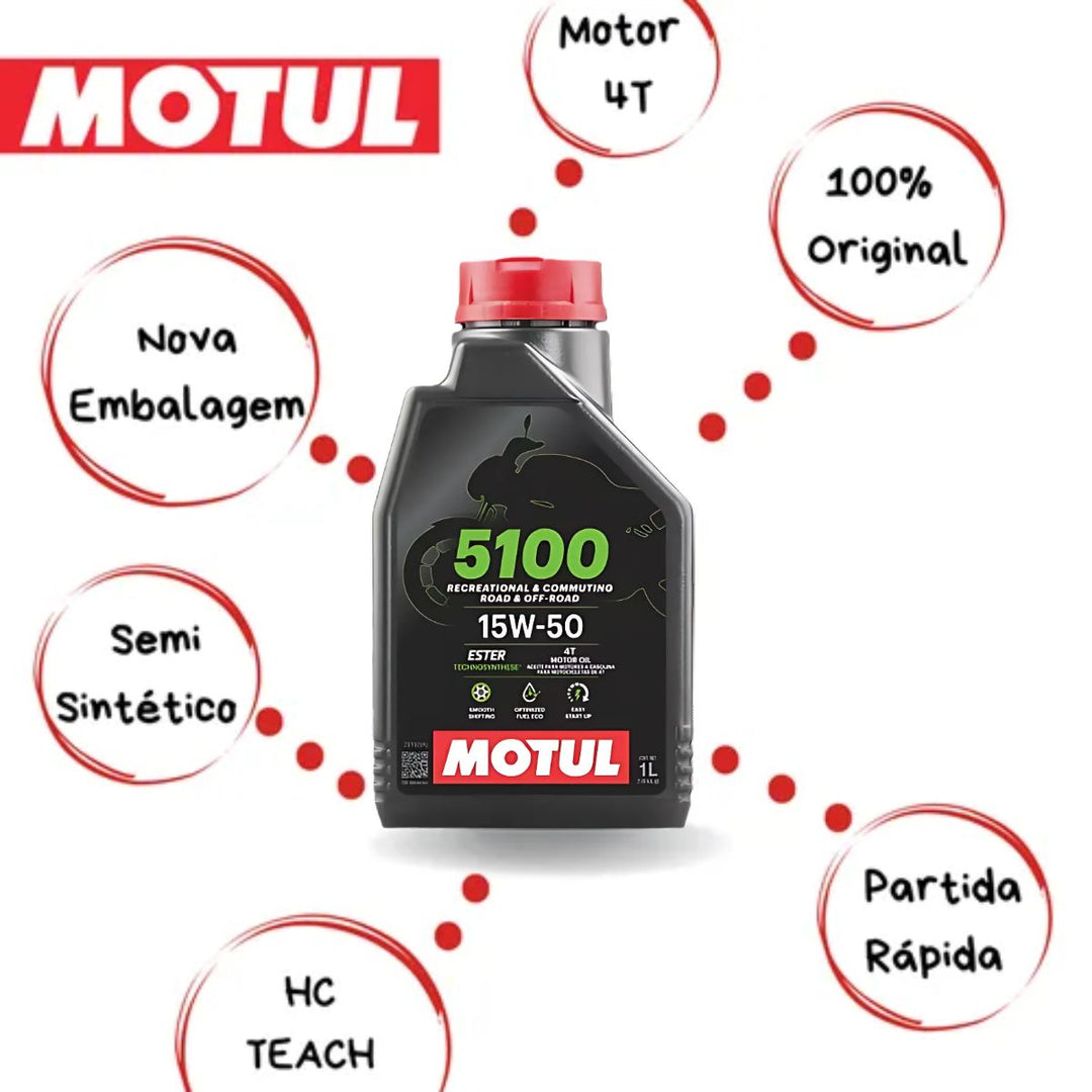 OLEO DE MOTOR  MOTUL 4 TEMPOS 15W50 5100 531 SEMISSINTÉTICO