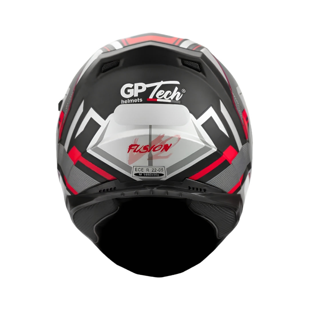 CAPACETE GP TECH ULTRA SV FUSION V2 VERMELHO/CINZA