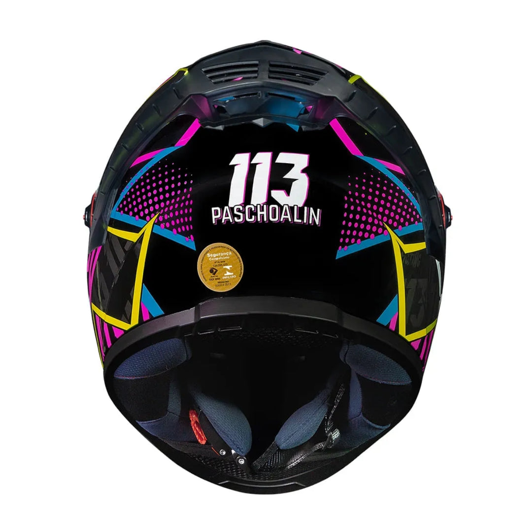 CAPACETE LS2 FF358 CLASSIC PRO RAFAEL PASCHOALIN REPLICA