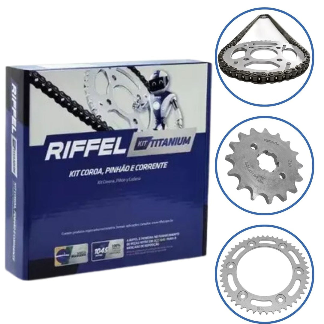 KIT RELAÇÃO TRANSMISSAO INTRUDER KATANA RIFFEL 91049
