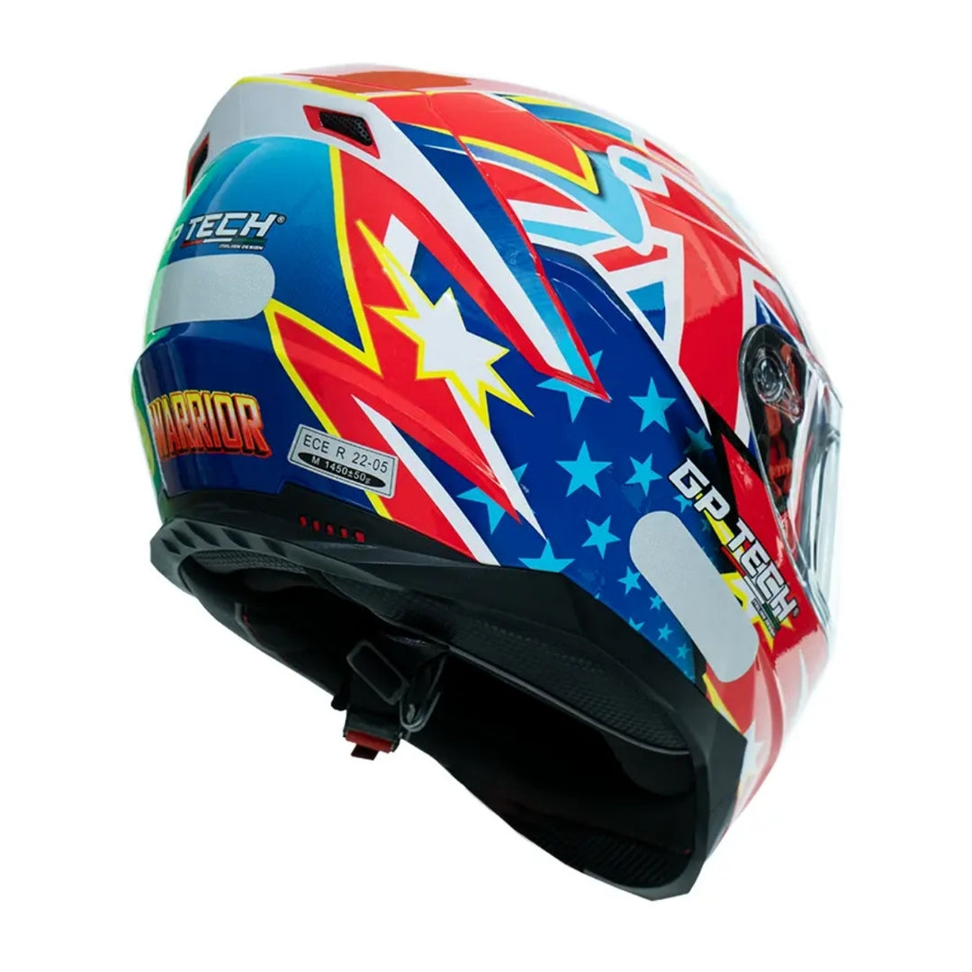 CAPACETE GP TECH ULTRA SV WARRIOR VERMELHO