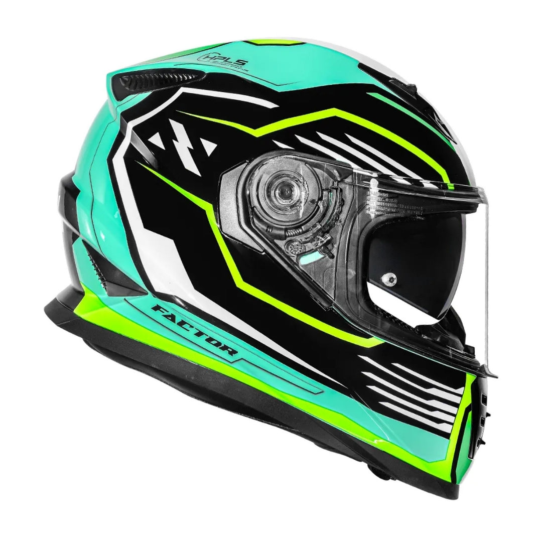 CAPACETE FECHADO NORISK FF302 SOUL II FACTOR PRETO/AMARELO