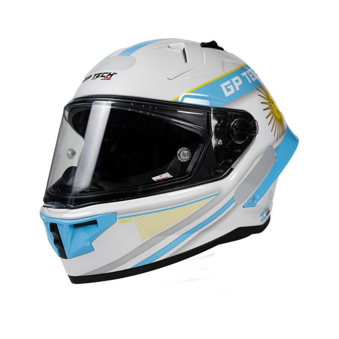 CAPACETE GP TECH PILOT GP ARGENTINA BRANCOAZUL
