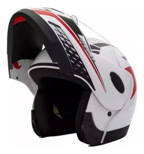 CAPACETE TAURUS ZARREF RETRATIL ESCAMOTEAVEL ROBOCOP ABERTO