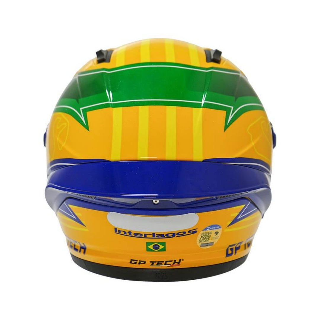 CAPACETE GP TECH PILOT GP BRAZIL AMARELO