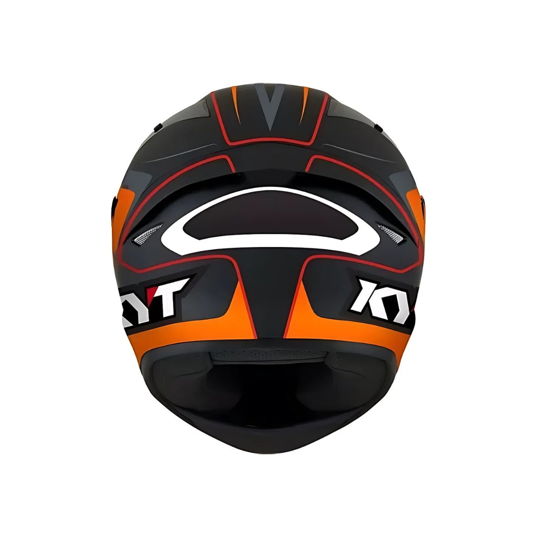 CAPACETE KYT TT COURSE OVERTECH BLACK-ORANGE