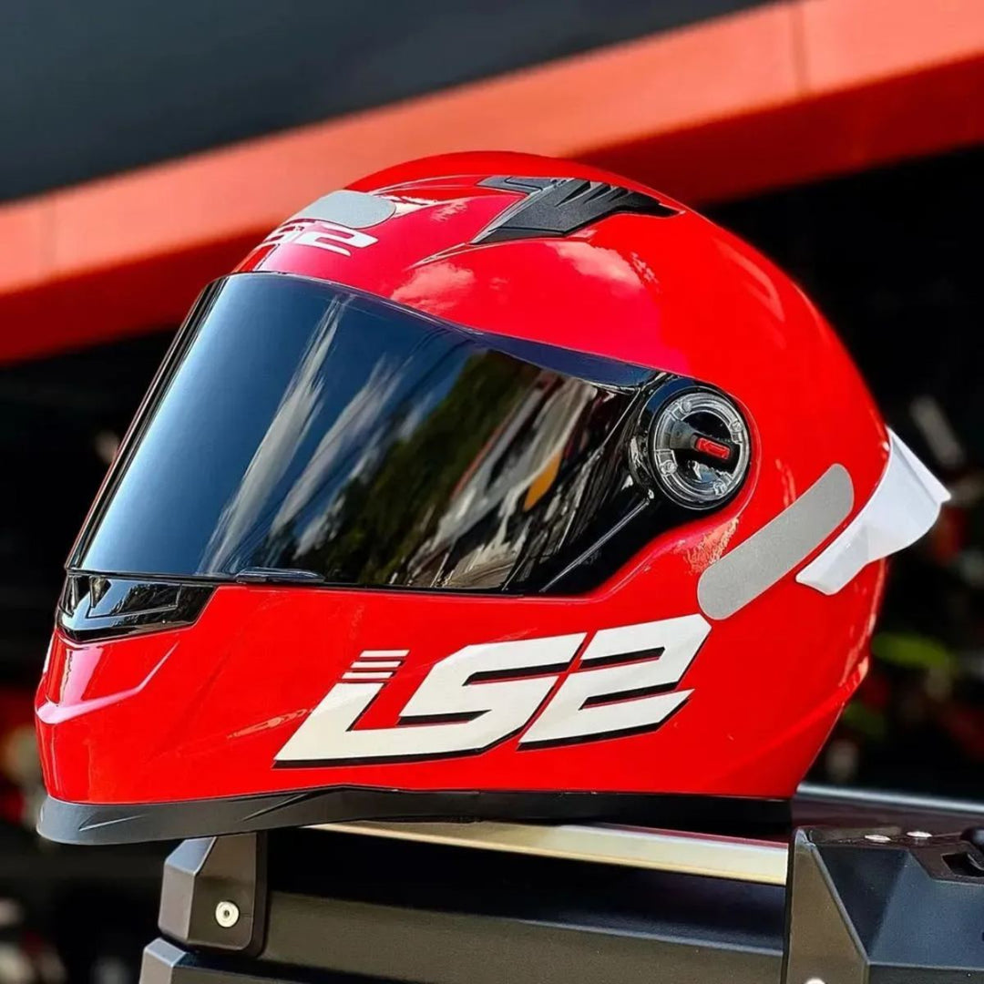 LS2 CAPACETE FF358 S MONOCOLOR BRIGHT RED VERMELHO