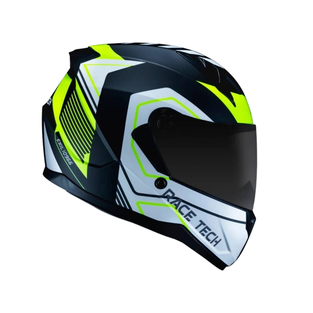 CAPACETE RACE TECH SECTOR EXILIO MATTE BLK/YELLOW
