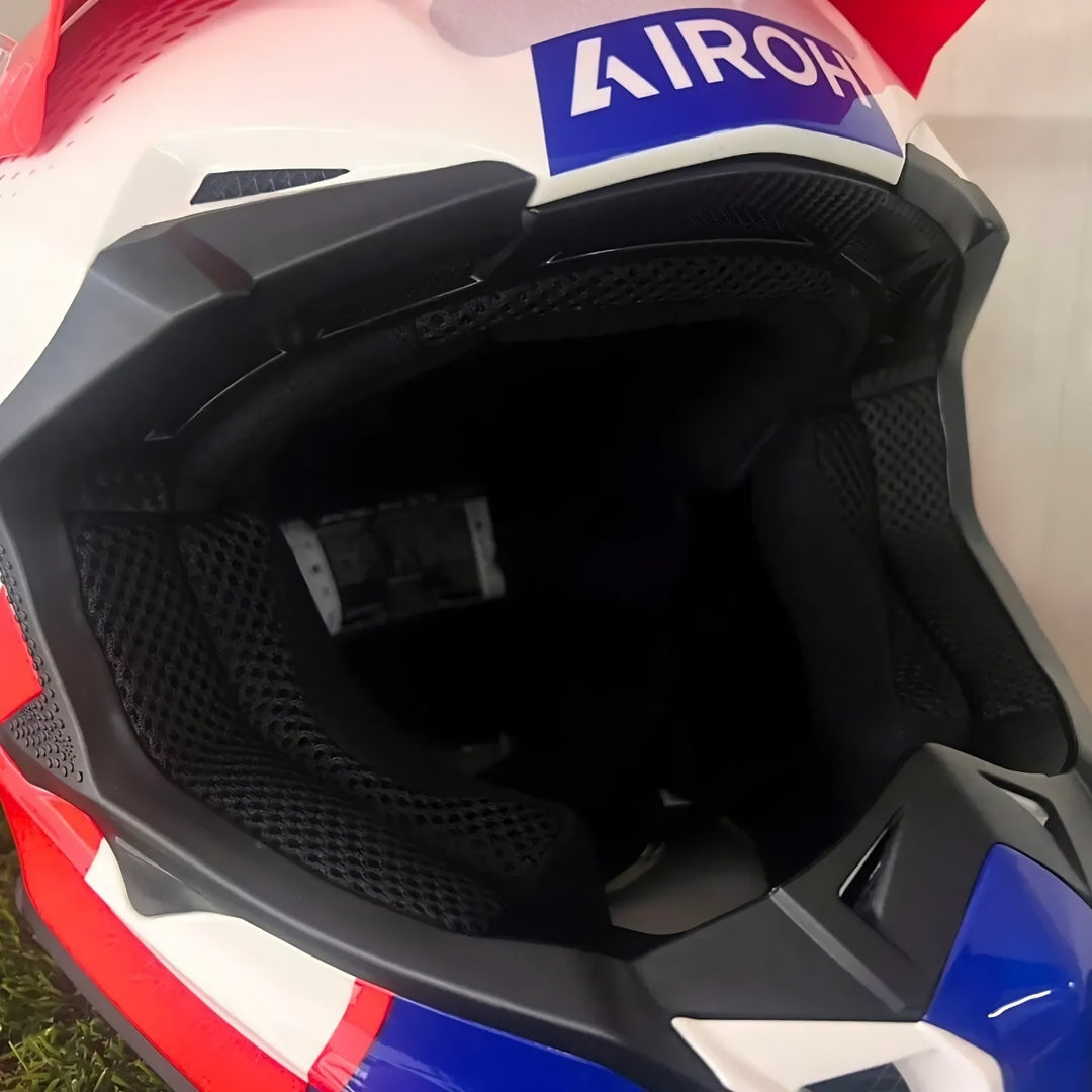 CAPACETE AIROH WRAAAP VISION RED/BLUE GLOSS