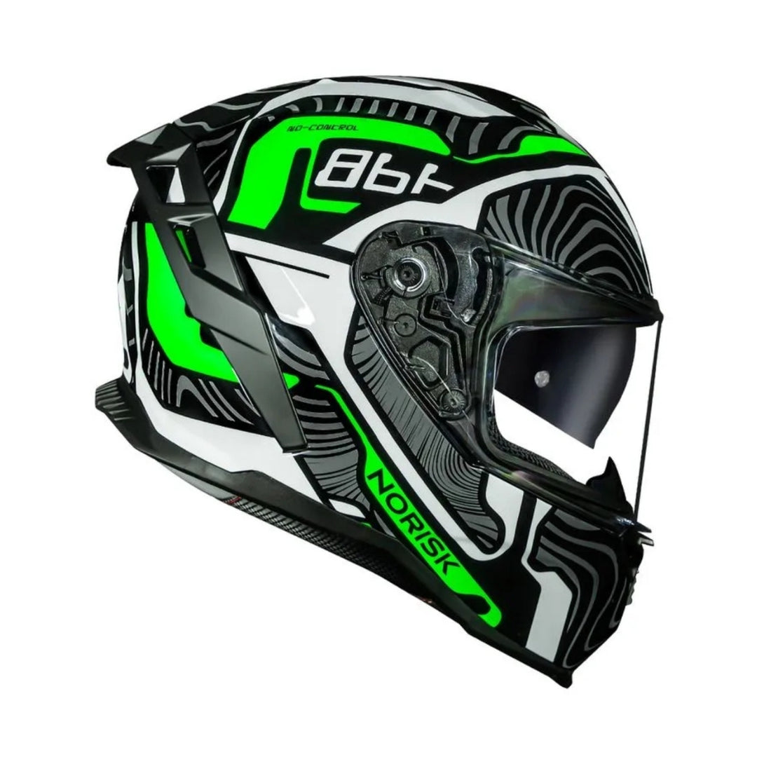 NORISK CAPACETE STRADA II FUSION WHT/BLK/GRE