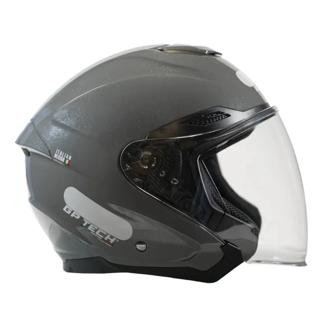 CAPACETE GP TECH PILOT MONO CINZA ESCURO