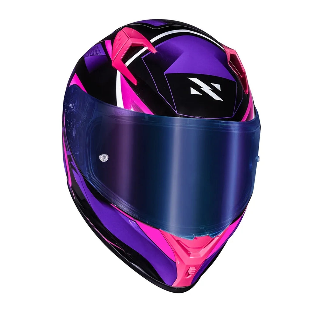 CAPACETE NORISK FLOW PULSE PURPLE/PINK FECHADO ORIGINAL