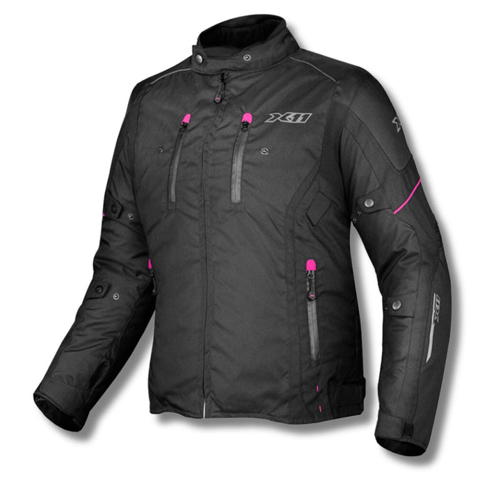 JAQUETA X11 IRON 3 FEMININA PRETO IMPERMEÁVEL MOTOCICLISTA