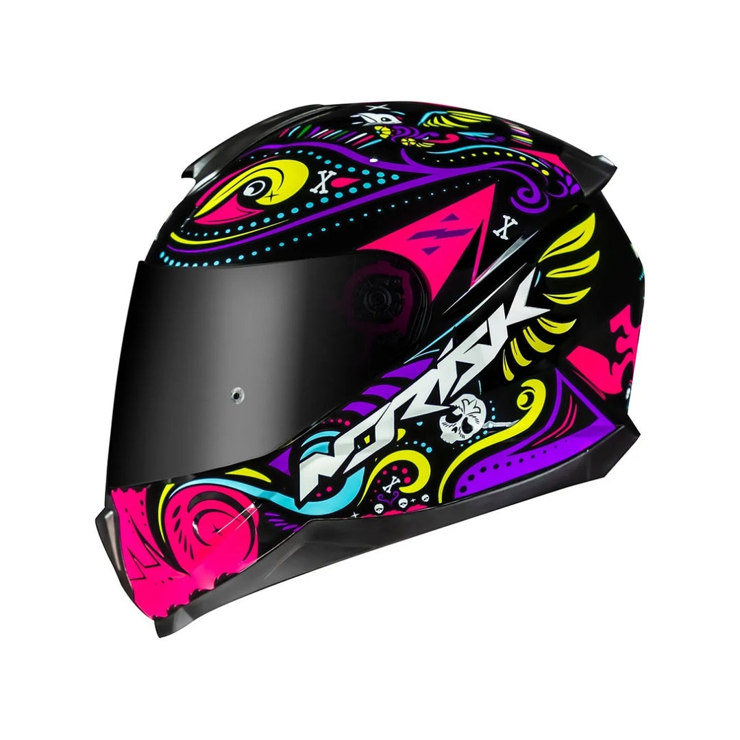 CAPACETE NORISK RAZOR CIRCUS BLACK/PINK