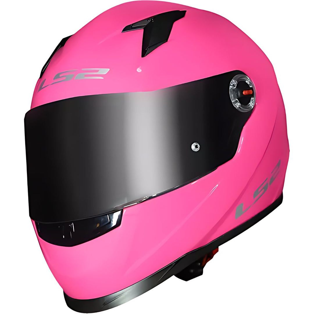 CAPACETE LS2 FF358 MONOCOLOR PINK ROSA BRILHANTE