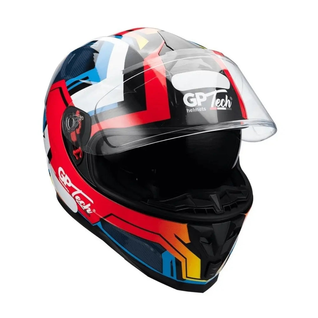 CAPACETE GP TECH ULTRA SV FUSION V2 VERMELHO/AZUL