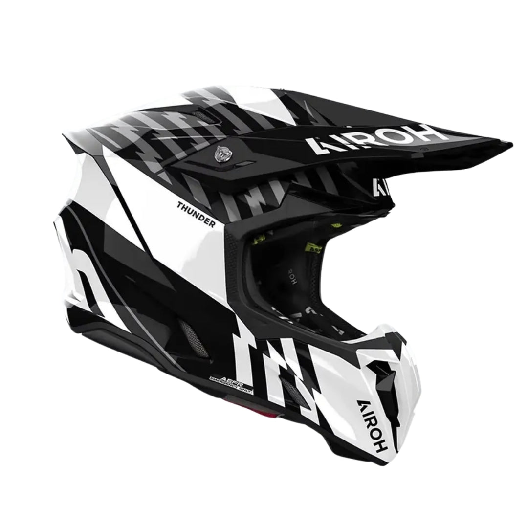 CAPACETE AIROH TWIST3 THUNDER BLACK/WHI