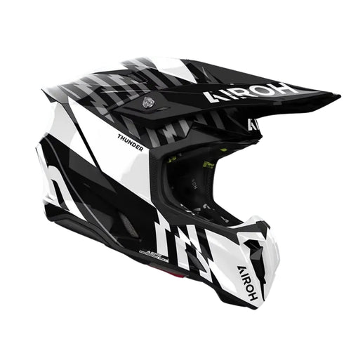 CAPACETE AIROH TWIST3 THUNDER BLACK/WHI