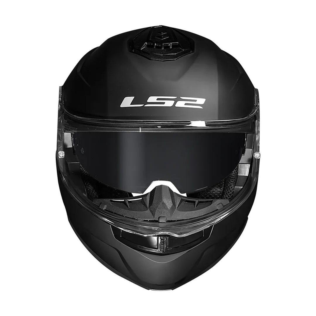 CAPACETE LS2 STROBEII FF908 ARTICULADO MONOCOLOR MATTE BLACK