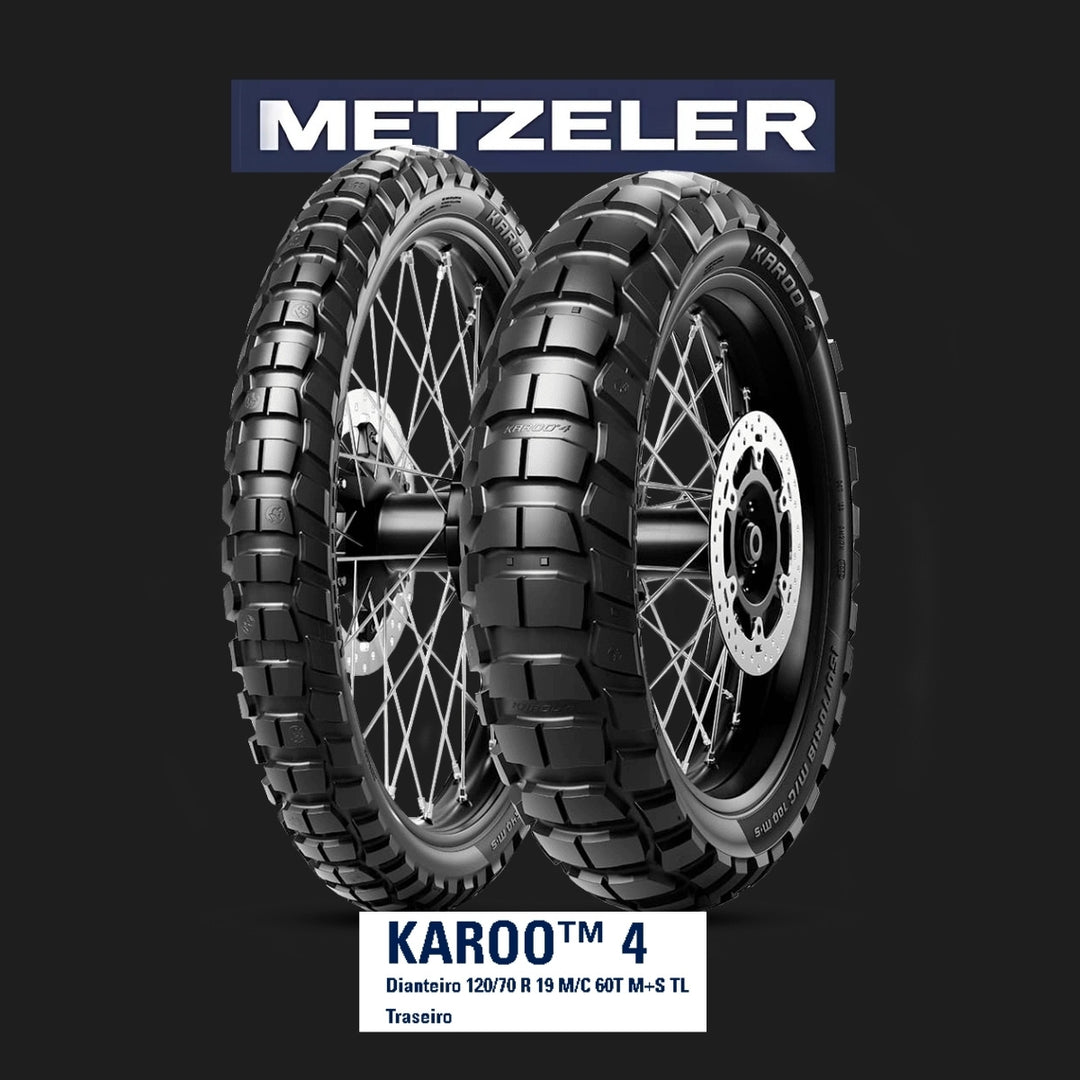 PNEU DIANTEIRO 120/70-19 KAROO 4 TL METZELER FRENT BMW R1200GS