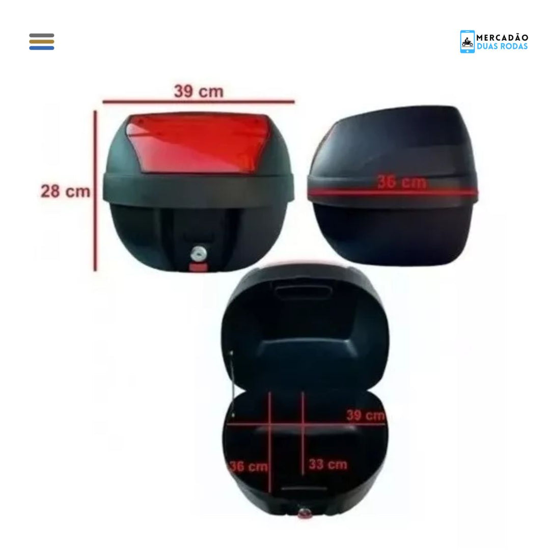 BAU BAULETO UNIVERSAL PARA MOTO 28 LITROS SMART BOX PRO TORK