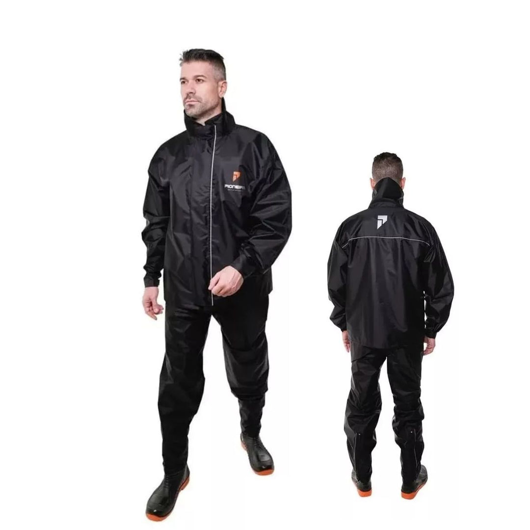 CONJUNTO CAPA DE CHUVA PIONEIRA NYLON EG/XG/EGG/XGG MASCULINO