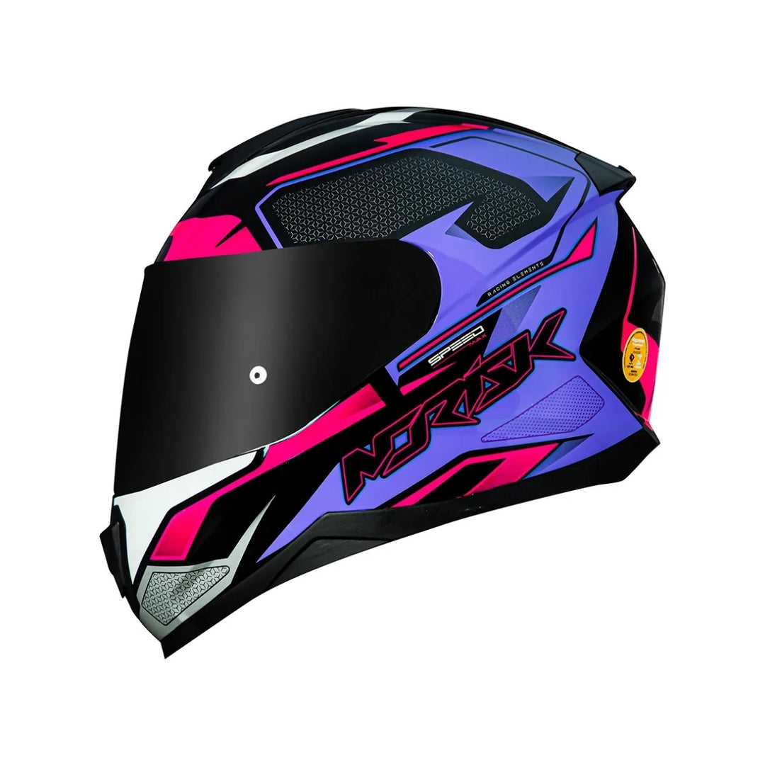 NORISK FAB CAPACETE RAZOR SPEEDMAX BLACK/PINK ROXO COM ROSA