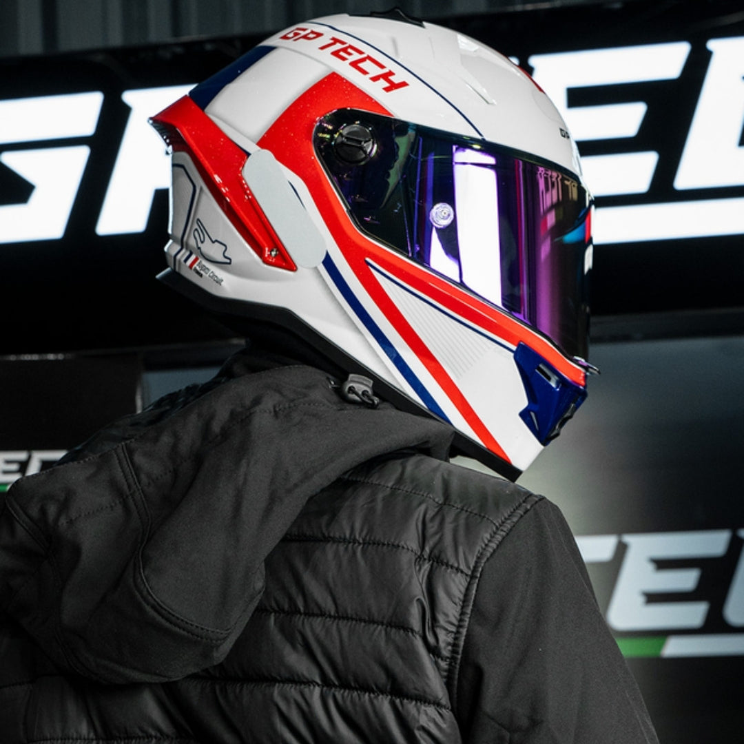 CAPACETE GP TECH PILOT GP FRANCE AZULVERMELHO