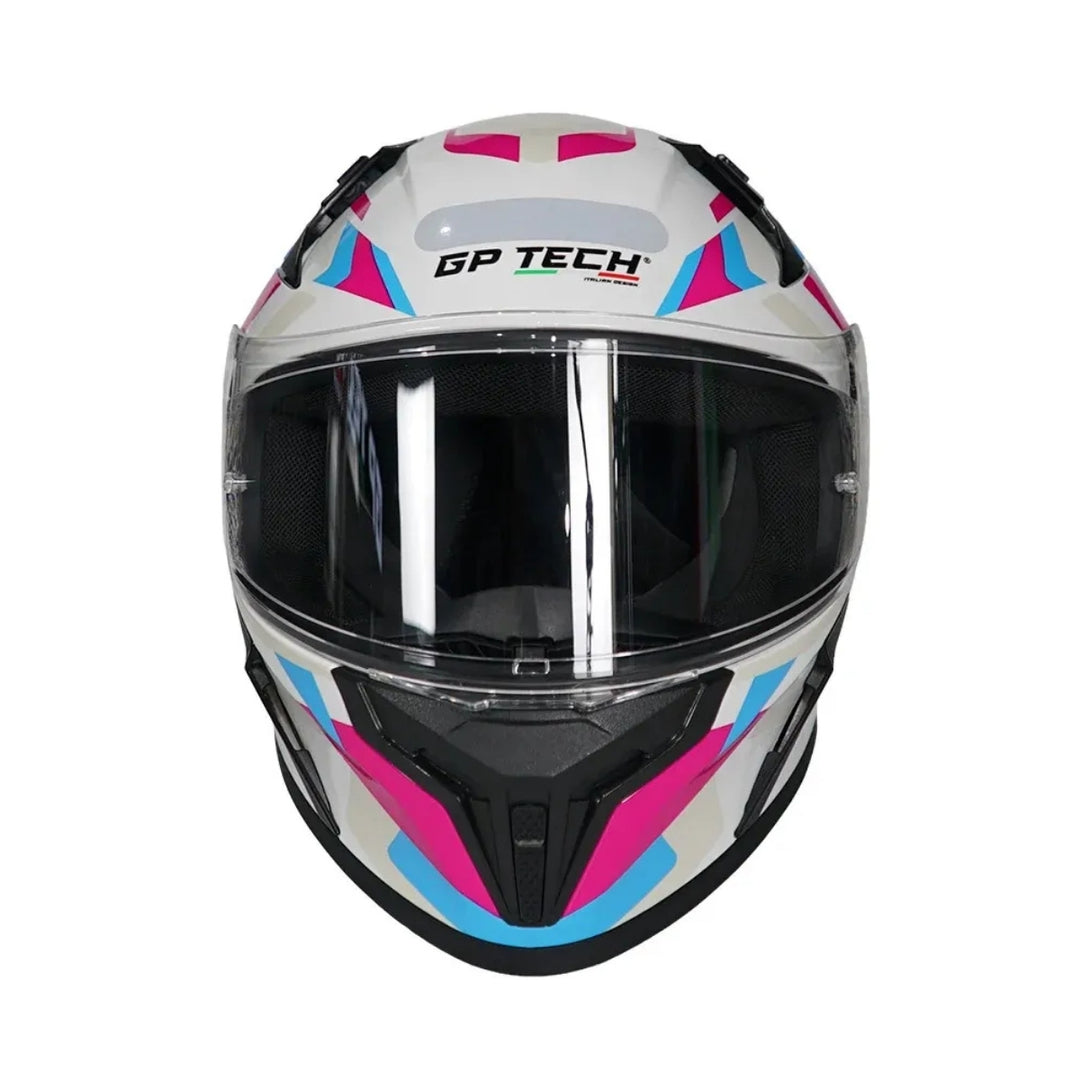 CAPACETE GP TECH SENSE MOTION BRANCO/AZUL