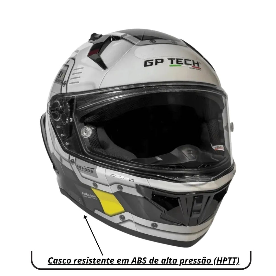 CAPACETE GP TECH PILOT STAR TREK BRANCO / PRETO