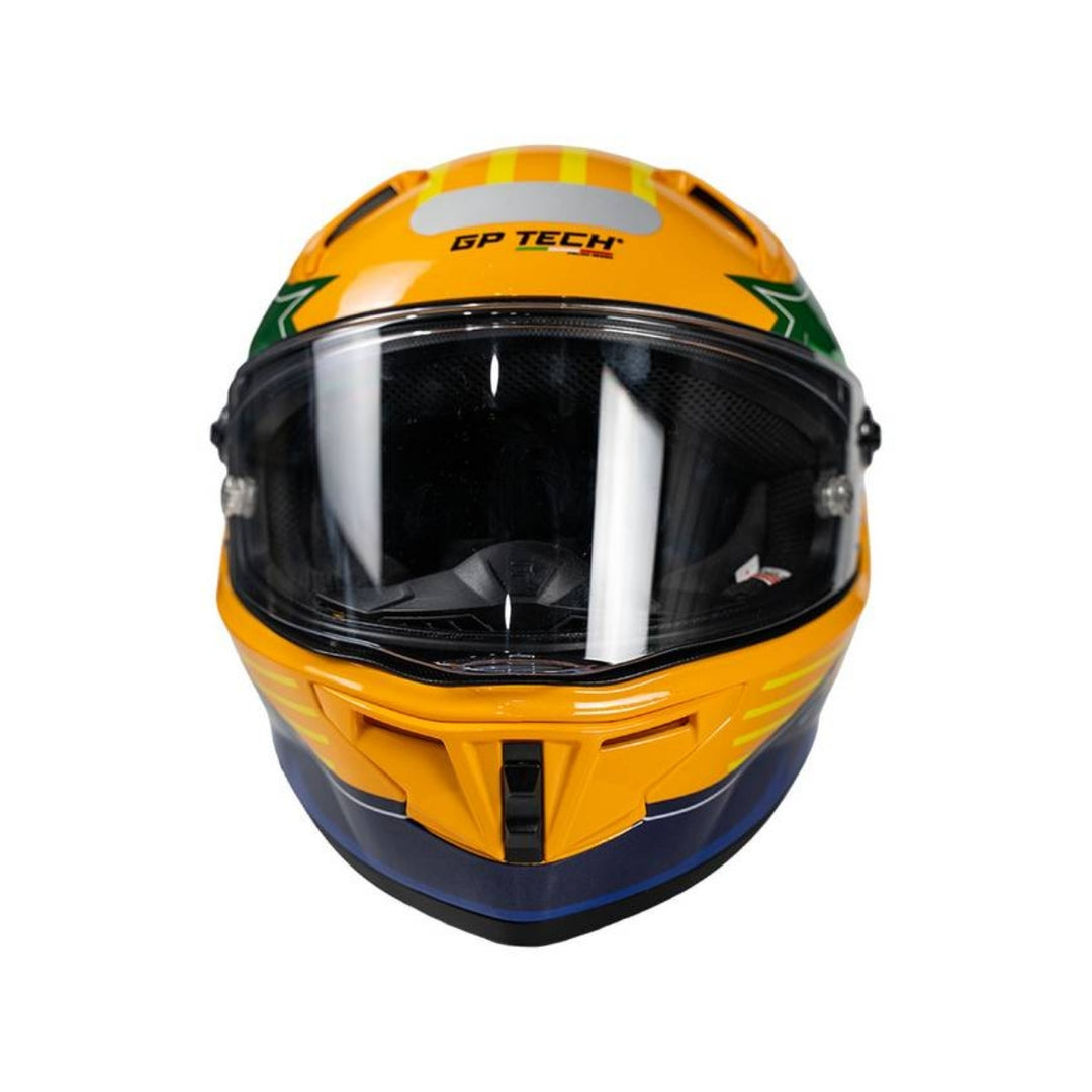 CAPACETE GP TECH PILOT GP BRAZIL AMARELO