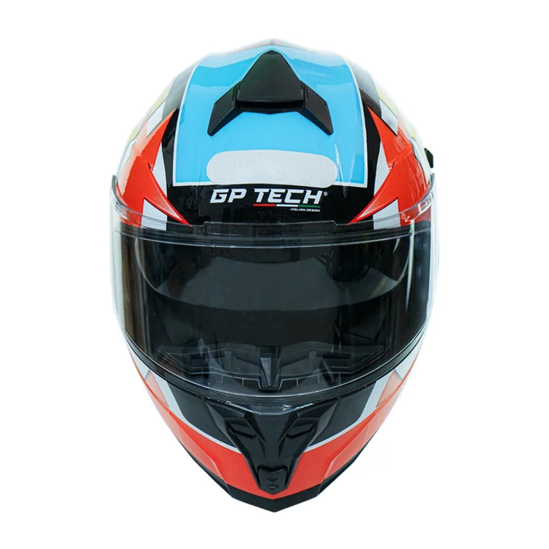 CAPACETE GP TECH ULTRA SV STARDUST VERMELHO/AZUL