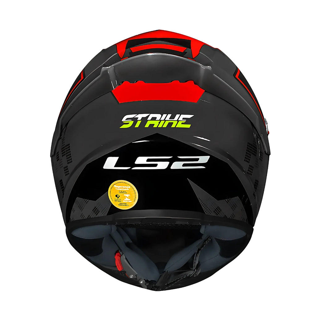 CAPACETE LS2 FECHADO CLASSIC S STRIKER RED VERMELHO/PRETO